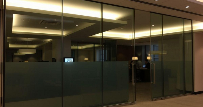 Divisória de vidro duplo transforma ambientes com elegância e funcionalidade