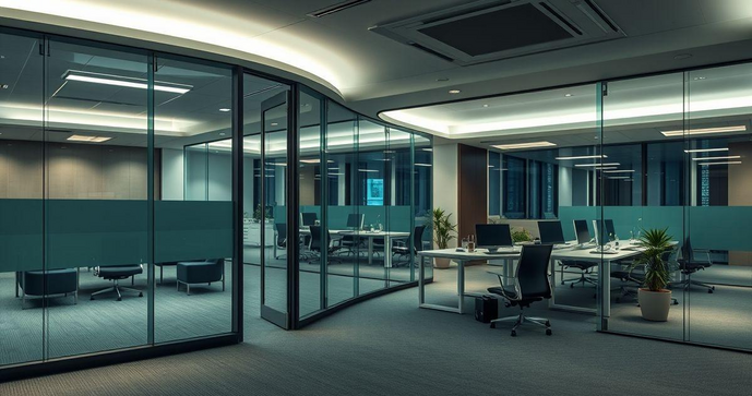 Divisórias de vidro para escritório transformam ambientes e aumentam a produtividade Divisórias de vidro para escritório transformam ambientes e aumentam a produtividade